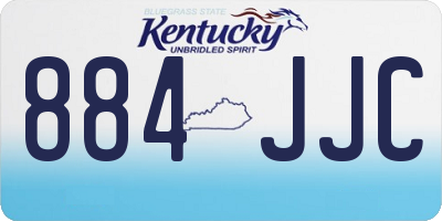 KY license plate 884JJC