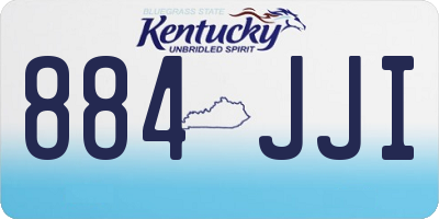 KY license plate 884JJI