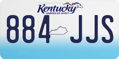 KY license plate 884JJS