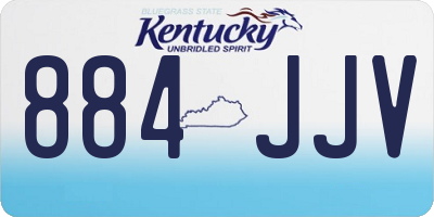 KY license plate 884JJV