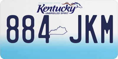 KY license plate 884JKM