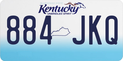 KY license plate 884JKQ