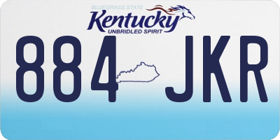 KY license plate 884JKR