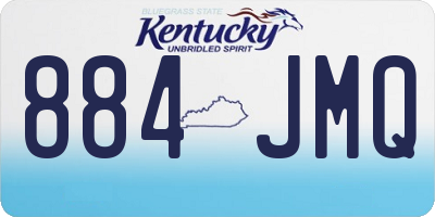 KY license plate 884JMQ