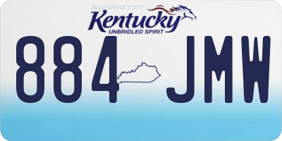 KY license plate 884JMW
