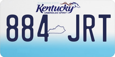KY license plate 884JRT
