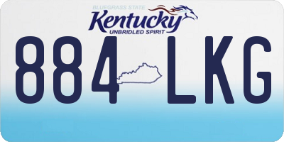 KY license plate 884LKG