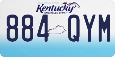 KY license plate 884QYM