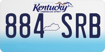 KY license plate 884SRB