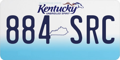 KY license plate 884SRC