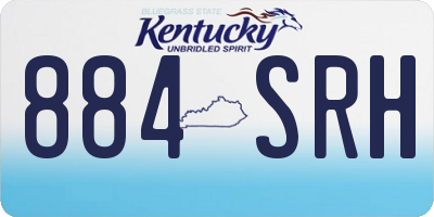 KY license plate 884SRH
