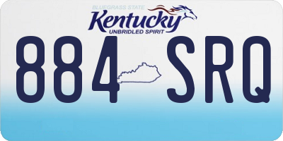 KY license plate 884SRQ