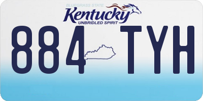 KY license plate 884TYH