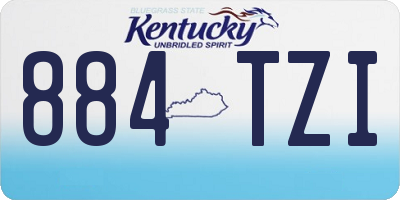 KY license plate 884TZI