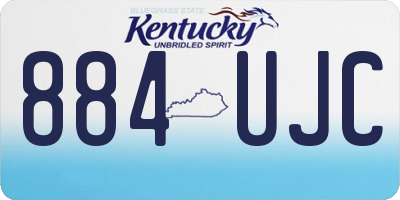KY license plate 884UJC