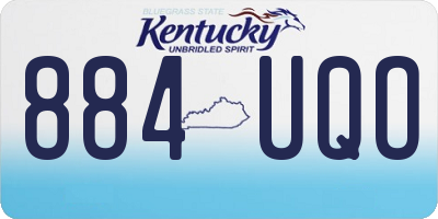 KY license plate 884UQO