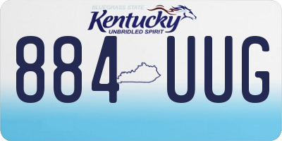 KY license plate 884UUG