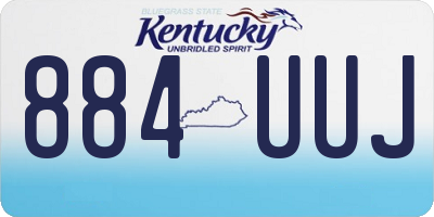 KY license plate 884UUJ