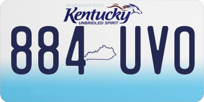 KY license plate 884UVO