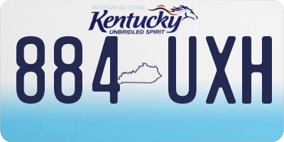 KY license plate 884UXH
