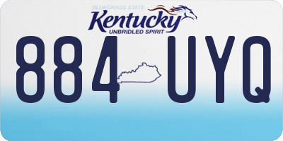 KY license plate 884UYQ