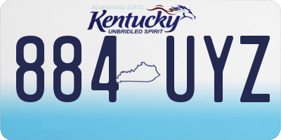 KY license plate 884UYZ