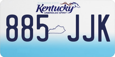 KY license plate 885JJK