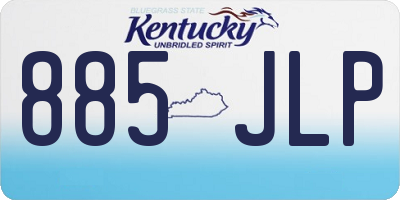 KY license plate 885JLP