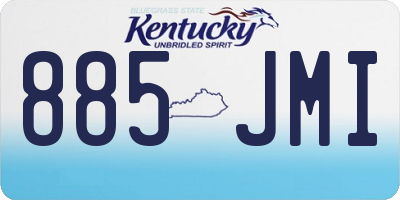 KY license plate 885JMI
