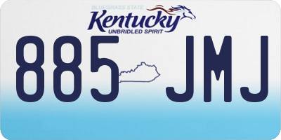 KY license plate 885JMJ