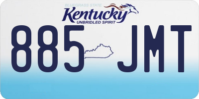 KY license plate 885JMT