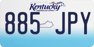 KY license plate 885JPY