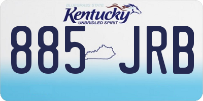 KY license plate 885JRB