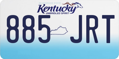 KY license plate 885JRT