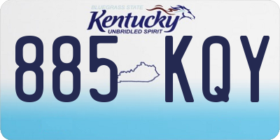 KY license plate 885KQY