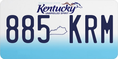 KY license plate 885KRM