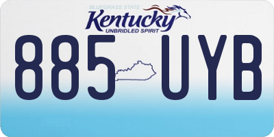 KY license plate 885UYB