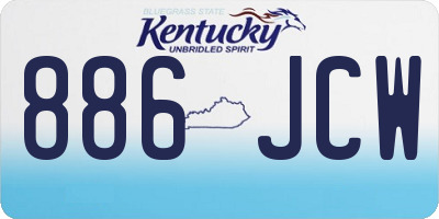 KY license plate 886JCW