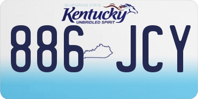 KY license plate 886JCY