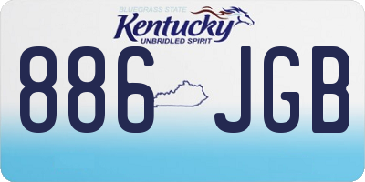 KY license plate 886JGB
