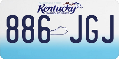 KY license plate 886JGJ