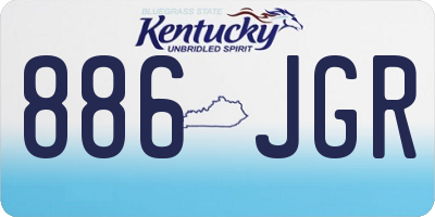 KY license plate 886JGR