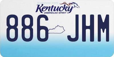 KY license plate 886JHM