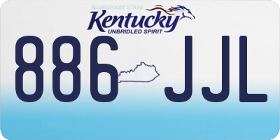 KY license plate 886JJL