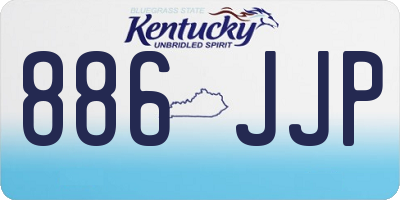 KY license plate 886JJP