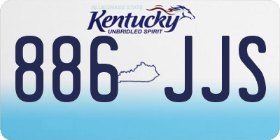 KY license plate 886JJS