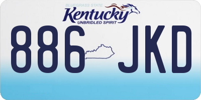 KY license plate 886JKD