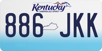 KY license plate 886JKK