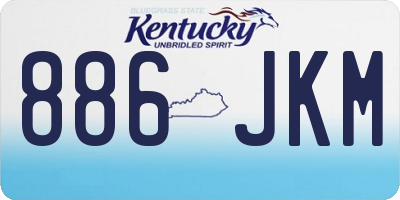 KY license plate 886JKM