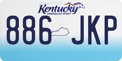 KY license plate 886JKP